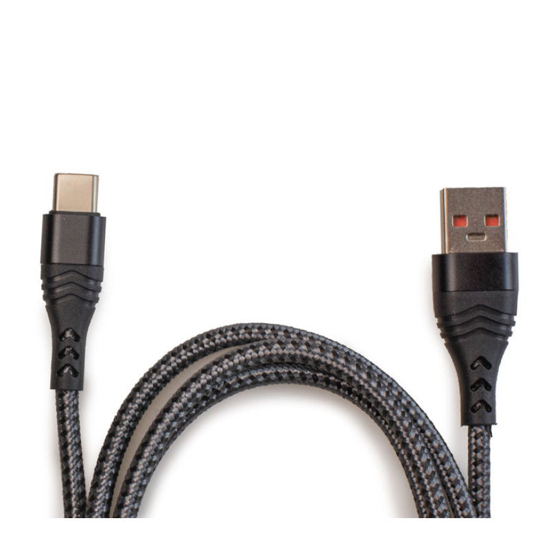 USB A to Type C Cable, Woven 